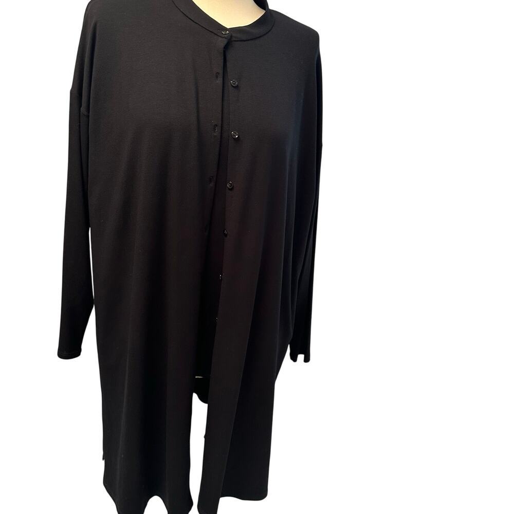 Eileen Fisher Viscose Cardigan Ballet top black Set classic Stretchy Medium